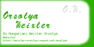 orsolya weixler business card